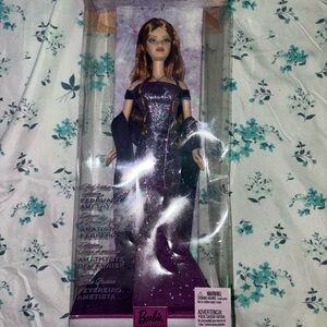 Barbie Purple Glitter Gown Doll